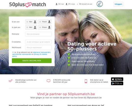 50PlusMatch Belgie Logo